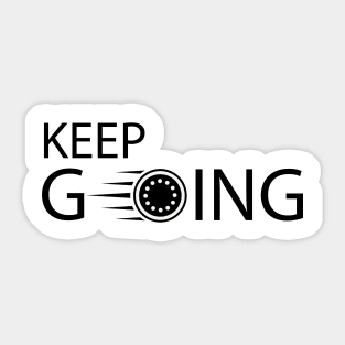 Keep going artistic design Sticker